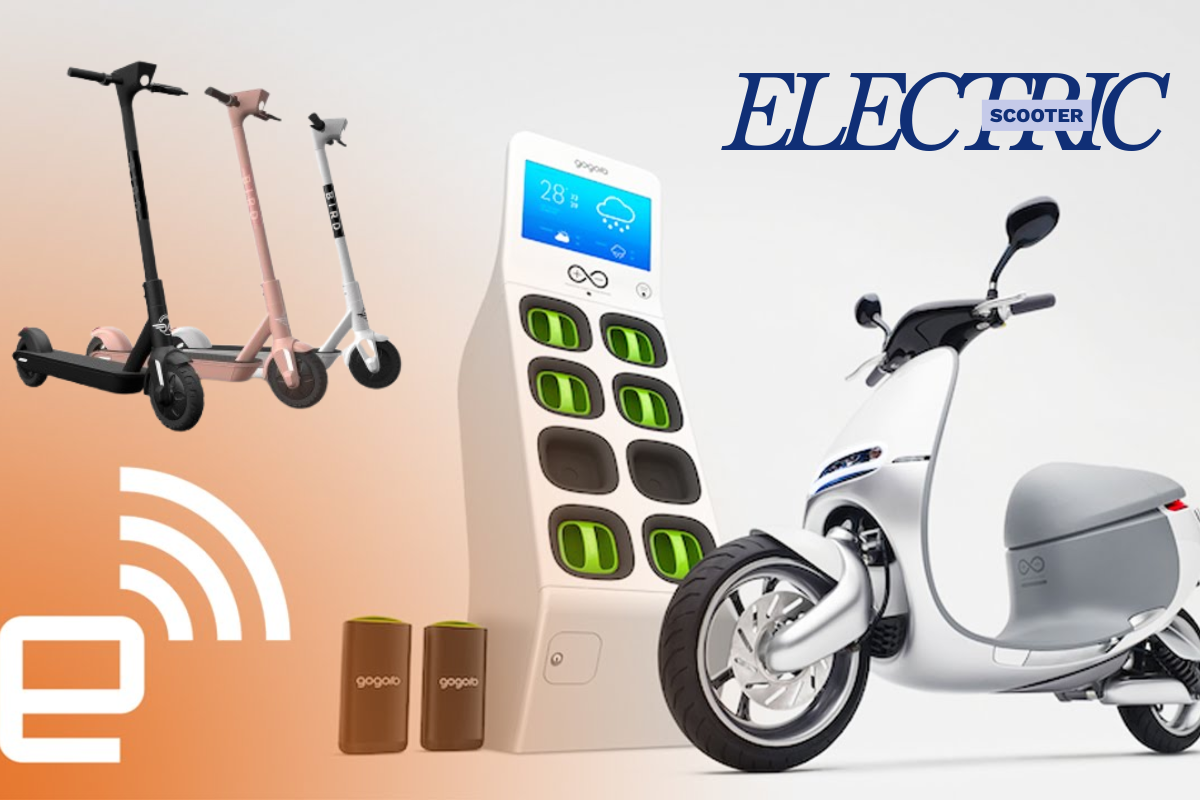 Modern electric scooter parked on a city street showcasing smart design, eco-friendly transport, and advanced urban mobility technology features.