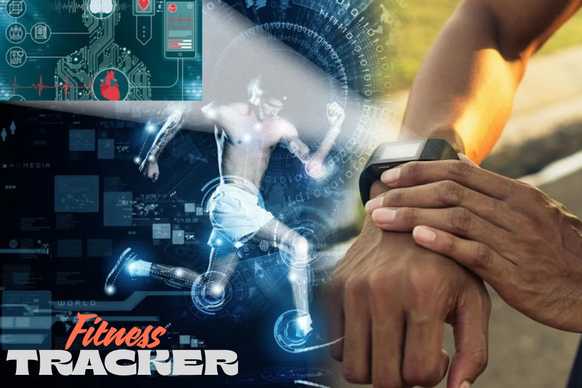 Modern fitness tracker showing heart rate and steps on screen, highlighting smart health features for everyday fitness and wellness tracking.